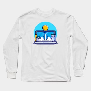 Start Up With Bulb Take Off Long Sleeve T-Shirt